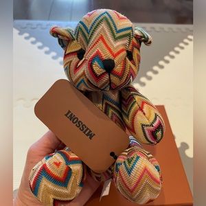 New with tags and box. Missoni teddy bear. Perfect gift for new parents